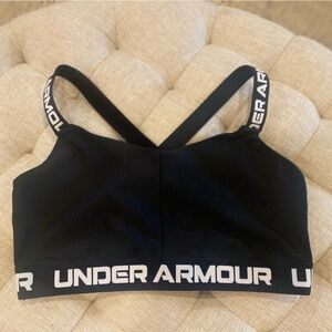 Under Armour Black Sports Bra with Logo Band